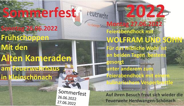 Bild 3: Sommerfest FFW Herdwangen-Schönach: Feuerwehr freut sich auf viele Gäste