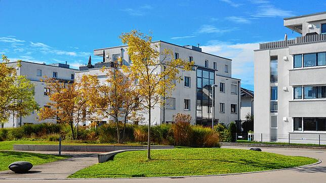 Moderne, verdichtete Bauquartiere im Süden der Stadt: Die Art der Bebauung eines Grundstücks spielt jedoch keine Rolle für die Höhe der ...