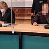 Rechtsanwalt Gerhard Zahner (links) und sein Mandant Michael K. im Konstanzer Landgericht.Der Angeklagte