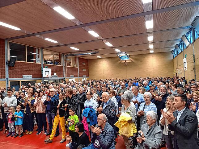 Volles Haus in der Albbrucker Halle.