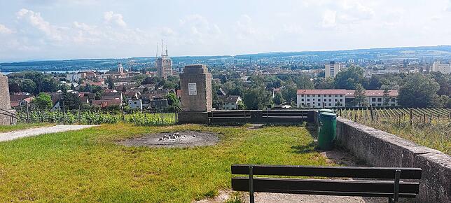 Der Grillplatz am Bismarckturm bietet einen atemberaubenden Ausblick.