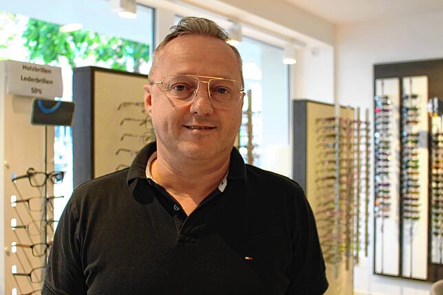 Patrick Meyer ist Leiter des Optikerfachgeschäfts Optic Meyer in der Karlstraße.