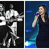 Links: Die 17 Jahre alte Nicole gewinnt 1982 mit dem Lied „Ein bisschen Frieden“ den Grand Prix Eurovision de la Chanson. Rechts: Lena ...