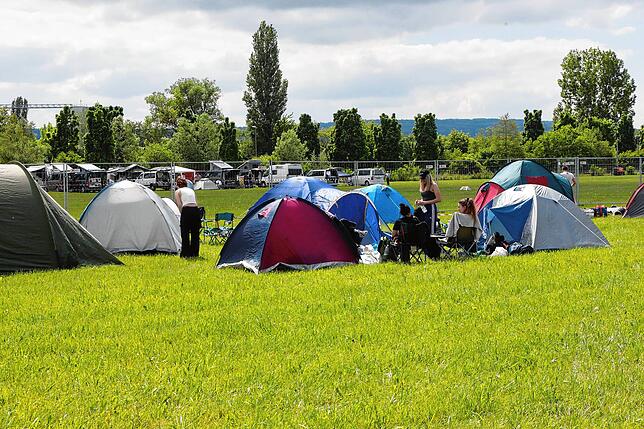 Bild 23: Die Camper sind da und stimmen sich aufs Campus-Festival 2024 ein