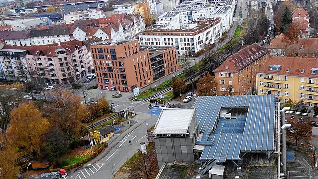 Blick auf die Kreuzung Jahn-/Petershauser/Gustav-Schwab-Straße: In diesem Bereich kam es am Donnerstag, 2. März, zur Verfolgung eines ...