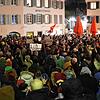 Tausende Konstanzer demonstrierten am Mittwoch, 24. Januar, gegen Rechts auf dem Münsterplatz. Nicht alle, die am Demonstrationszug ...
