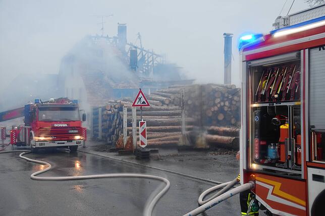 Bild 5: Brand im Sägewerk: Bilder vom Einsatz in Murg-Hänner