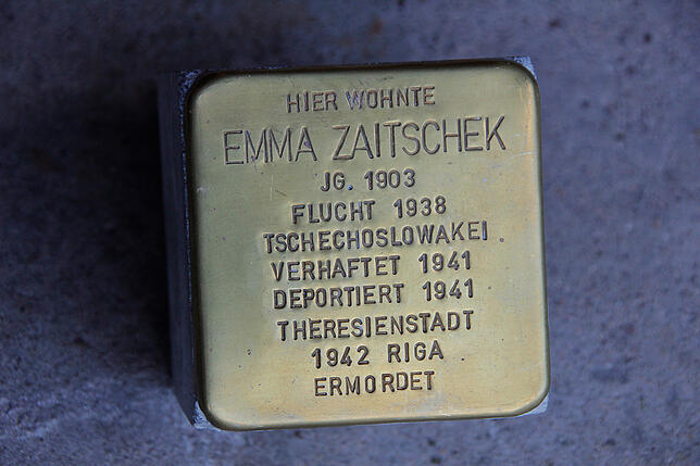 Stolperstein für Emma Zaitschek