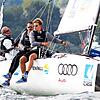 Jonathan Koch (vorne, hier mit dem Team des Bodensee Yacht Club Überlingen im Einsatz in der Segel-Bundesliga) nimmt ab 3. Februar an ...