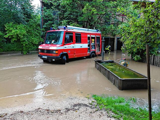 Feuerwehreinsatz an der Stählemühle in Eigeltingen-Münchhöf