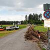 Die Arbeiten sind gestartet: Am Kirnbergsee-Parkplatz laufen die Vorbereitungen für die Inbetriebnahme des neuen Parksystems.