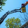 Höhenrettung am Donnerstagmittag mitten in Konstanz.