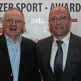 Ball des Sports 2017: Manfred Sobisch (links), Vorgänger von Thomas Keck, und Frank Schädler, Leiter des Amts für Bildung im Sport.