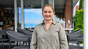 Carina Eberle ist Leiterin des Hotels „Strandhaus Eberle“ in Immenstaad.