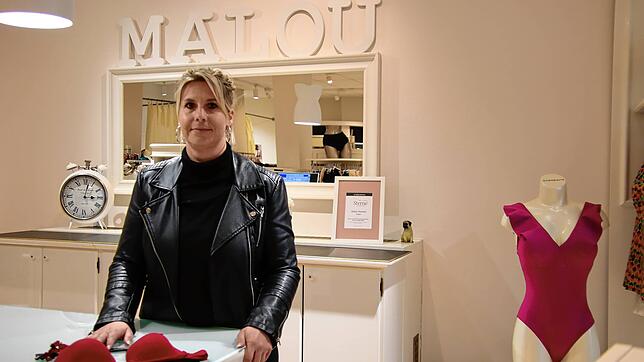 Stephanie Feldmeier schließt ihr Dessousgeschäft „Malou“ in der Scheffelstraße für immer.