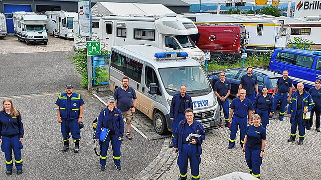 Sascha Travica und sein THW-Team im Einsatz.