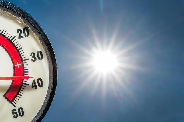 Thermometer Der Deutsche Wetterdienst erwartet dieser Tage die höchsten Temperaturen des Jahres.