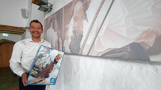 Alles Narro in Villingen: Zunftmeister Anselm Säger freut sich schön königlich auf den Zunft-Obed am 12. Februar. Er wird live aus der ...