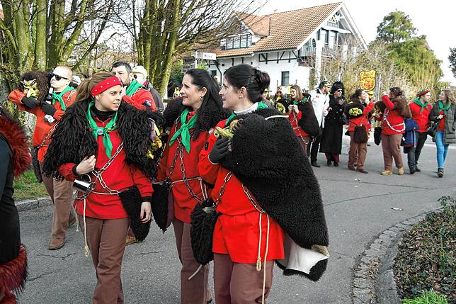 Narrenbaumstellen der Katzenzunft Kippenhausen. Vorher gibt es einen kleinen Umzug durch das Dorf. Bild: Claudia Wörner