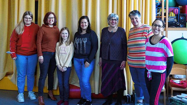 Ann-Marie Weschenfelder, Iveta und Sophia Colberg, Carin Assis, Christa Rummel, Gabriele Weschenfelder und Katja Bozsa engagieren sich ...