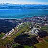 Der Flughafen Friedrichshafen aus der Vogelperspektive.