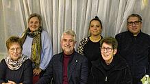 Blicken hoffnungsvoll in die Zukunft: die Vorstandsmitglieder der Awo- Ortsgruppe mit Vorsitzendem Michael Thater (Mitte). Bilder: M. Bader