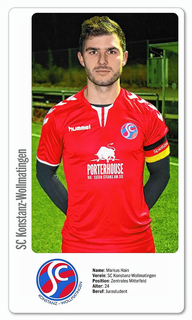 Bild 1: Markus Hain nach dem Siegtor in letzter Minute beim Topspiel: &bdquo;Genau dafür spielt man Fußball!&ldquo;