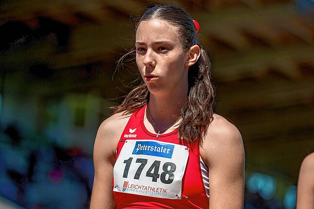 Pech: Sara Polito (LG Hohenfels) verpasste im 400m-Halbfinale der weiblichen Jugend U18 mit 9/100 Sekunden den Einzug in das Finale der ...
