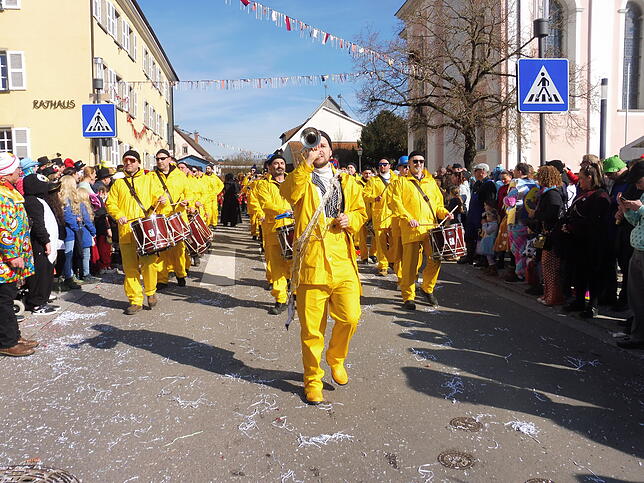 Bild 12: Fasnet-Sunntig-Umzug 2025 in Hilzingen: Farbenfrohes Treiben