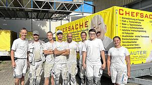 Das Team der Stuckateurfirma Sauter Furtwangen – hier ein Teil der Mitarbeiter – sucht Verstärkung. Bild: Firma Sauter