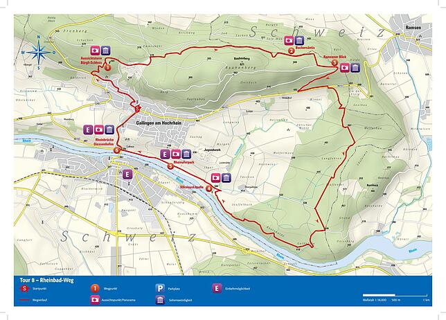 Wandertouren in der Region Tour 8: Rheinbad-Weg Wandertouren in der Region Tour 8: Rheinbad-Weg