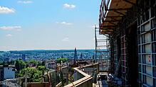 So schön ist Konstanz von oben: Dieser Blick bietet sich den Besuchern von einem der Balkone des ehemaligen Telekomhochhauses in ...