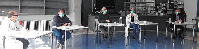 Pressekonferenz zu Zeiten von Corona im Kreiskrankenhaus Lörrach: Über die Arbeit des Klinisches Ethik-Komitees (KEK) informieren (von ...