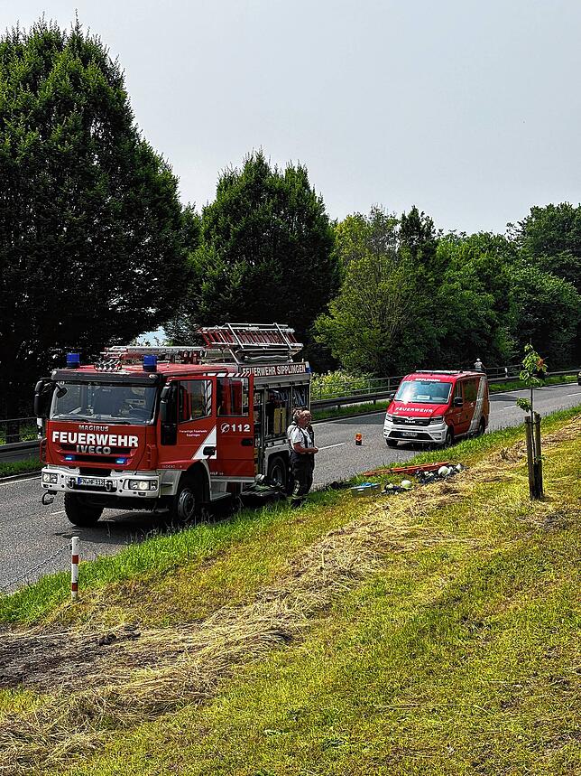 Unter anderem die Feuerwehr Sipplingen ist zum Einsatzort geeilt.