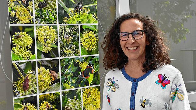 Die Biologin Jovanne Mevi hat ihren Garten insektenfreundlicher gestaltet und die Besucher fotografiert. Foto: Heinz Vollmar