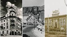 Ob das Central Hotel Schweizerhof in der August-Ruf-Straße (links), der Hohgarten (Mitte) oder das Maggi-Werk (rechts): Die Stadt Singen ...