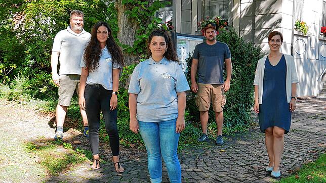 Eine positive Bilanz des Kinderferienprogramms zogen (von links) Jochen Steinmann, Linda Alduino, Jule Rünzi, Manuel van Kreij und ...