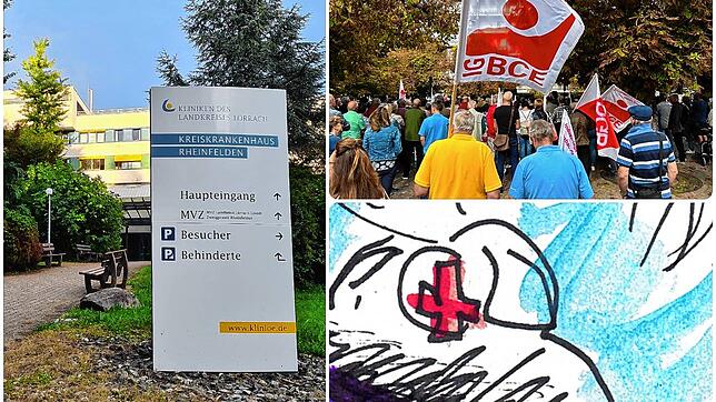 Das Krankenhaus Rheinfelden soll wegen des hohen Defizits der Lörracher Kreiskliniken vorzeitig schließen. In Rheinfelden demonstrierten ...