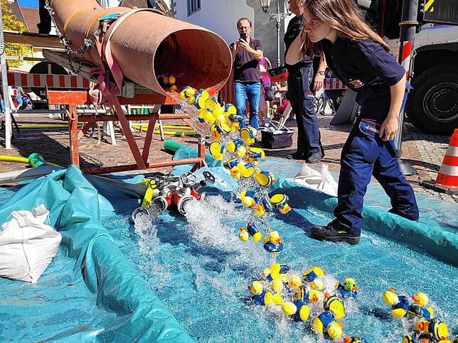 Bild 1: Alle Bilder vom Radolfzeller Entenrennen und Aktionstag der Freiwilligen Feuerwehr