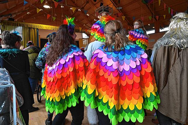 Bild 11: Schmotziger Fasnet in Hagnau: Flamingos, Cowboys und Matrosen feiern ausgelassen!