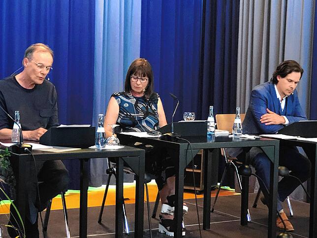 Sie lasen aus Martin Walsers Werken: Edgar Selge, seine Frau Franziska Walser und Jakob Walser.