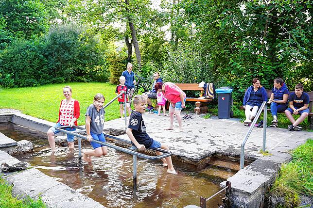 Die Kneipp-Anlage in Aufen wird von vielen Kneipp-Begeisterten regelmäßig besucht.