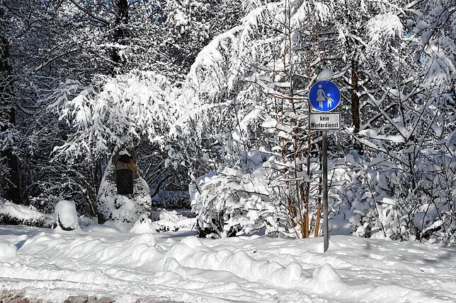Bild 26: Und noch mehr Schnee! Die weißen Berge türmen sich in Stockach