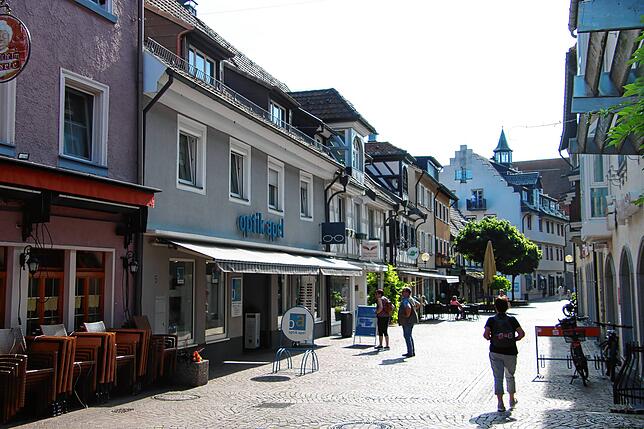 Radolfzell beeindruckt durch seine gemütlichen Gässchen in der historischen Altstadt.