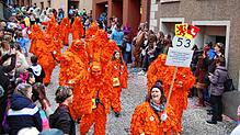 60 Zünfte, Guggenmusiken und Hästräger gaben sich am Sonntag beim großen grenzüberschreitenden Fasnachtsumzug die Ehre und kamen nach ...