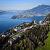 Das Bürgenstock-Resort oberhalb des Vierwaldstättersees zu sehen. Hier sollte im Sommer eine friedliche Lösung des Ukraine-Krieges ...