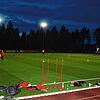 Das LED-Flutlicht am Kunstrasenplatz im Waldstadion des TuS Bonndorf ist überwiegend für Trainingsbetrieb eingeschaltet. Dazu genügen ...