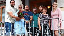 Die neue Führungsriege sowie die scheidende Vorsitzende der Berggeister Aftholderberg (von links): Matthias Widemann, Barbara Pudimat, ...
