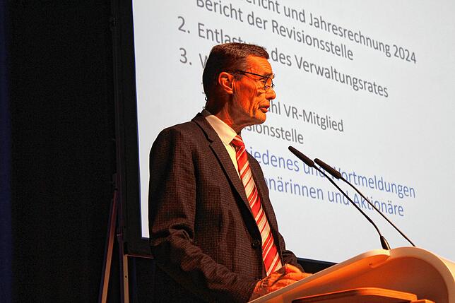 Verwaltungsrat-Präsident Sönke Bandixen hält Rückblick auf das Geschäftsjahr 2024.