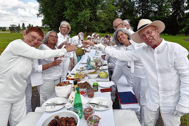 Bild 6: Französisches Picknick ganz in Weiß im Donaueschinger Schlosspark
